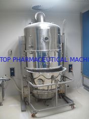 El polvo de la farmacia recoge la máquina de granulación fluidificada con la liberación del agujero