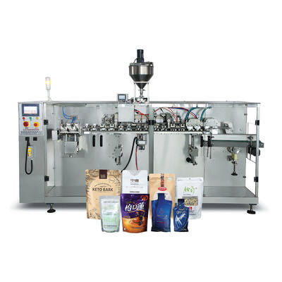 Buen precio Fully Automatic Premade Pouch Filling Nuts Coffee Bean Horizontal multifunctional packaging machine en línea