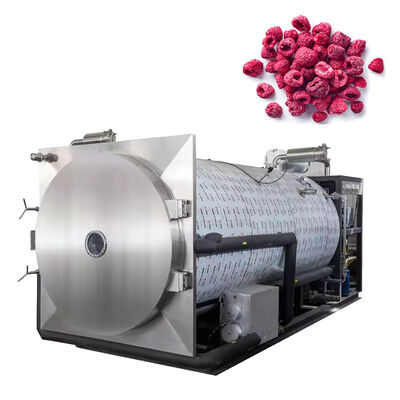 Buen precio ODM OEM con soporte de acero inoxidable Procesamiento de alimentos Máquina de congelación y secado al vacío Máquina de congelación y secado en línea