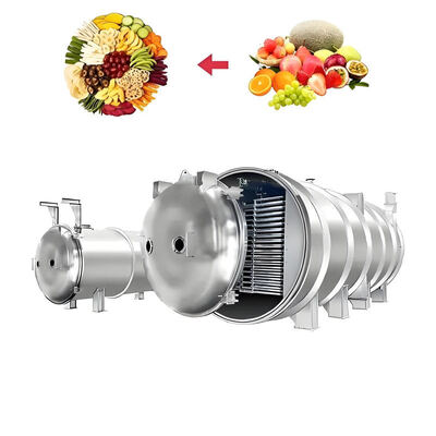 Buen precio Precio directo de fábrica Equipo comercial de congelación y secado por vacío para diversos materiales alimenticios Máquina de secado por congelación en línea