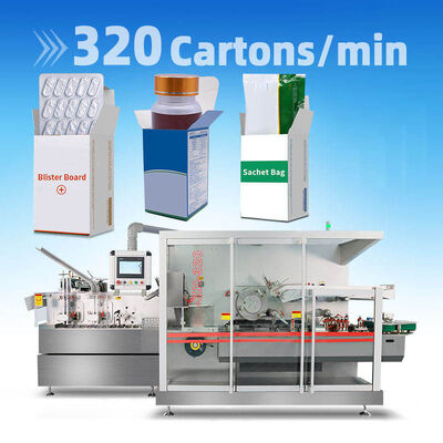 Buen precio High Speed Automatic Cartoner Packaging Machine Capsule Tablet Cartoning Packing Machine for Blister Bottle Sachet Tube en línea