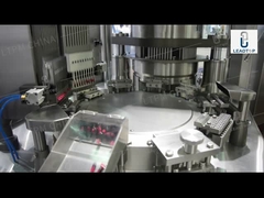 Integrado limpie la máquina de rellenar colocada de la cápsula con la aspiradora