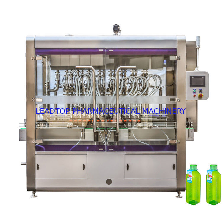 Máquina automática de llenado de botellas de líquido con 16 boquillas rotativas con consumo de energía de 8 kW Certificado CE