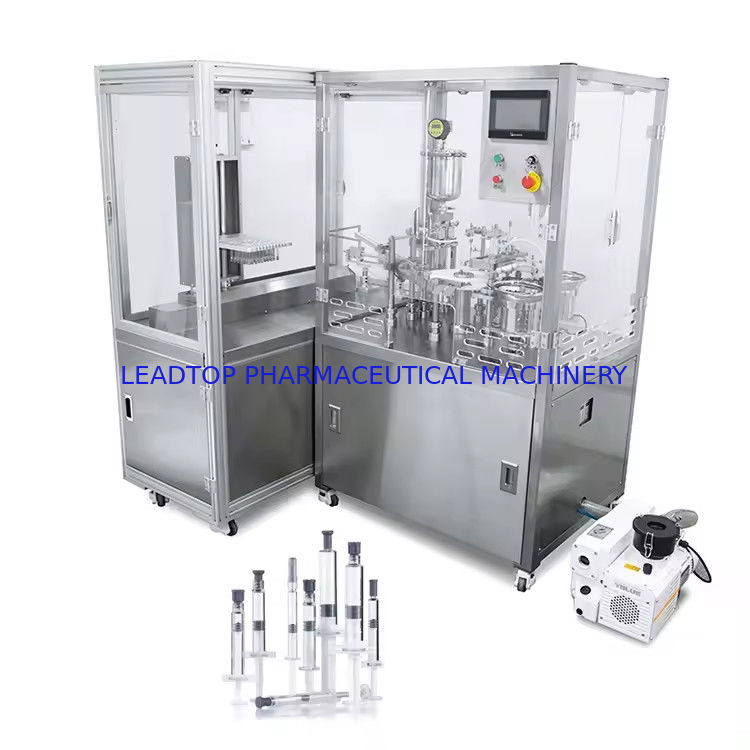 Máquina de llenado de jeringas de acero inoxidable de precisión Capacidad de producción de 1700-2800 p/h