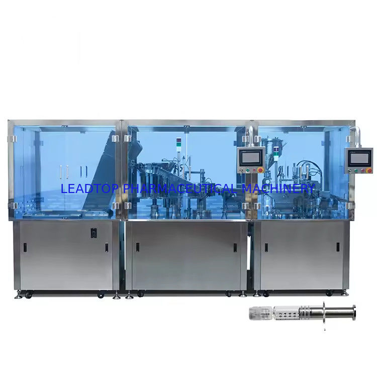 Máquina automática de llenado de jeringas de control PLC con una gran capacidad de producción de 1700-2800 p/h