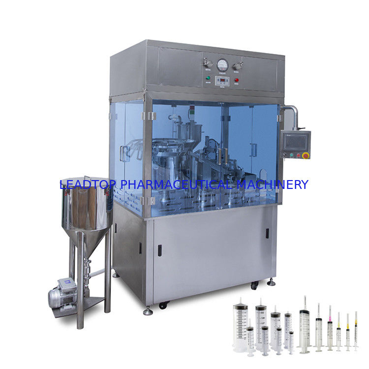 0Máquina de llenado de jeringa de.5- 80 ml Consumo de energía de 6 kW Con fuente de alimentación de 220V / 50Hz