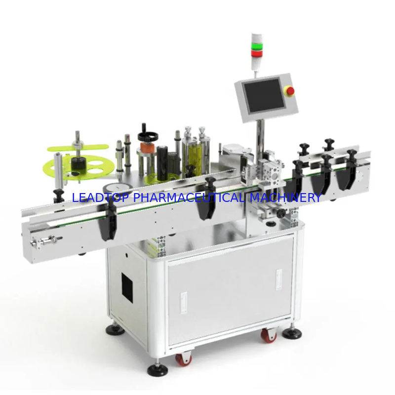 Máquina de etiquetado de dos lados totalmente automática para botellas, con operación derecha o izquierda