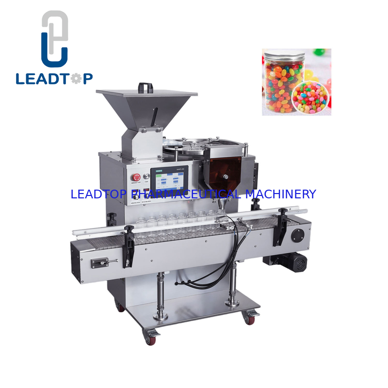 Máquina contadora automática de tabletas y cápsulas con rango de llenado de 2-9999 piezas/botella, hasta 15 de capacidad para la industria farmacéutica
