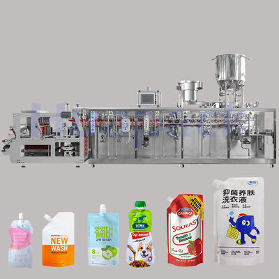 Buen precio High Productivity Plastic Pouch Food Coffee Bean Pet Food Rice Filling Horizontal multifunctional packaging machine en línea