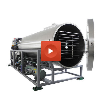 Buen precio Liofilizador profesional de 15 kg/lote con espaciado de estantes de 70 mm y operación con pantalla táctil para procesamiento industrial de alimentos en línea