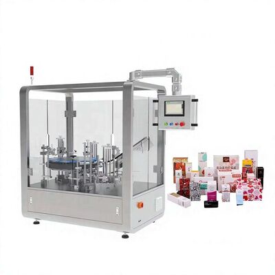 Buen precio Máquina de embalaje de cajas de cartón giratoria vertical multifunción, máquina de encartonado automática para llenar cajas pequeñas de papel para alimentos, bocadillos y azúcar online