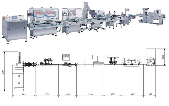 Buen precio Tableta automática de la cápsula que cuenta la cadena de producción embotelladoa de la máquina en línea